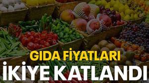Gıda fiyatları ikiye katlandı
